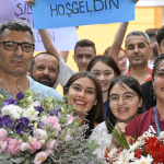 Olimpiyat ikincisi milli atıcı  Şevval İlayda Tarhan Ankara'ya geldi
