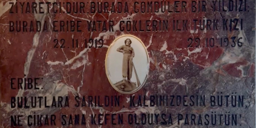 İlk hava şehidi Türk kadınının mezar taşı müzede sergilenmeyi bekliyor