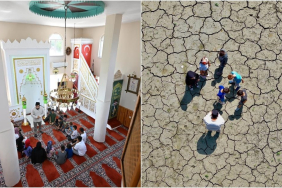 Camide Kur'an okumayı, sahada ise çevre bilinci ve suyun önemini öğreniyorlar